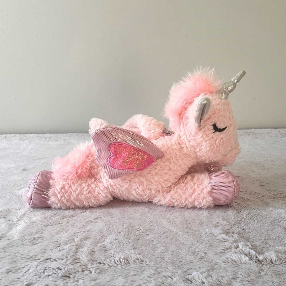 Plush Pink Unicorn Purse